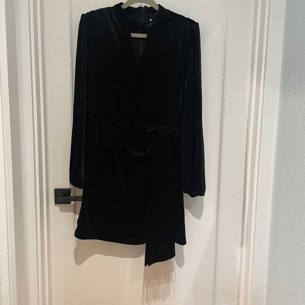 Rachel Parcell Long Sleeve Velvet Dress